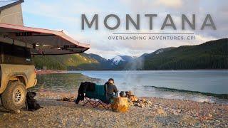 Two Nights of Truck Camping in MONTANA w/ Dog - Heavy Rain, Snowfall & Sunshine