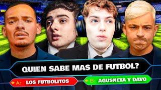 DAVOOXENEIZE VS LOS FUTBOLITOS VS LA AGUSNETA (DAVO HOST) - QUIEN SABE MAS DE FUTBOL? - RETO EPICO!