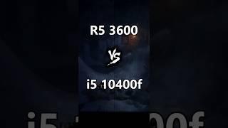 Ryzen 5 3600 vs i5 10400f Test in Games