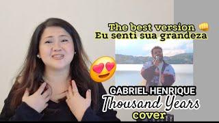 Christina Perri ' Thousand Years ' cover of Gabriel Henrique - My reaction video