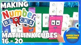 Making Mathlink Cube Numberblocks 16 to 20!!