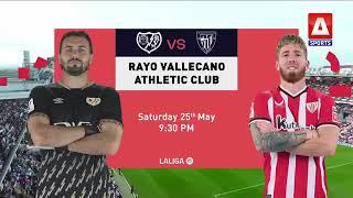 Tune in for the match between #RayoVallecano and #AthleticClub in #Laliga