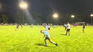Mad Dog Flag Playoffs - 5th-8th Grade - Lions vs. Vikings  - Joszi Rush TD (June 7, 2024)