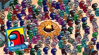 Among Us, but with 1 MILLION SEEKERS on THE FUNGLE - HIDE n SEEK Mode