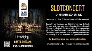 Sint-Janskathedraal Den Bosch 24-11-2024,  Sluiting Jubileumjaar- concert 750 jaar koorzang , 15.30u