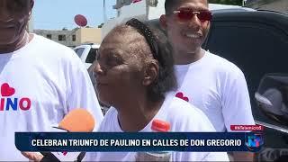 Celebran triunfo de Marileidy Paulino en calles de Don Gregorio