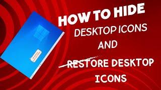 Totally Hide And Restore Your Desktop Icons With This Windows 11 Hack! 