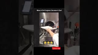 When Civil Engineer become Chef #viral #funny #shorts