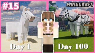 FINALE 100 Days in Minecraft LIVE | Horse Edition #15