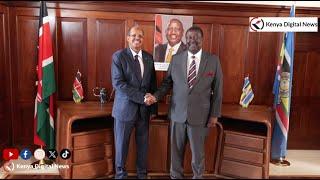 See how Mudavadi received Djibouti's Minister for Foreign Affairs Mohamoud Ali Youssouf