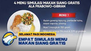Menu Simulasi Makan Siang Gratis Ala Prabowo - Gibran