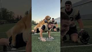 Therapy dogs surprise the West Point Football team!