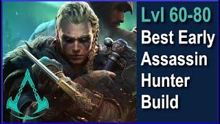 Assassins Creed Valhalla - Best Early Build - Low Level Assassin Hunter Build - Kills everything!