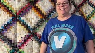 Scrap fabrics plus time equals quilt | Learn how to marry your scraps | Trip around the world quilt