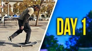 How to skateboard for beginners | Daily Skateboard lesson Day 1