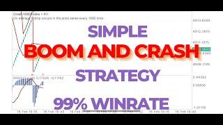 SIMPLE BOOM AND CRASH TRADING STRATEGY/ ZERO PRICE ACTION SLILL REQUIRED