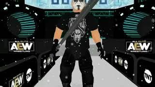 STING AEW texture,bat and long coat