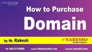 How to Purchase Domain | Digital Marketing Tutorials | by Mr.Rakesh