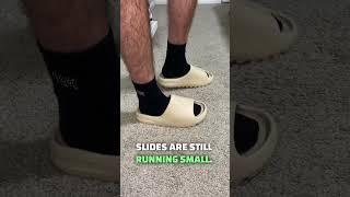 YEEZY SLIDES SIZING UPDATE IN 2022! FIXED?! #shorts #shoes