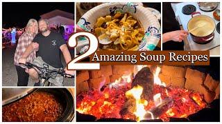 Cozy Comforting Soup Recipes | Loaded Potato Soup | Two Bean Chili | Homemade Cornbread