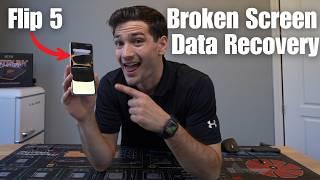 BROKEN SCREEN DATA RECOVERY! (Samsung Flip 5)