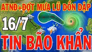 Dự báo thời tiết hôm nay và ngày mai 16/7/2024 | Dự báo thời tiết trong 3 ngày tới