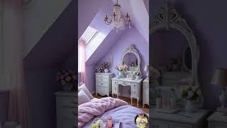 Cozy Slanted Ceiling Bedroom Tour!  #Shorts  #dreamhouse