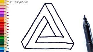 How to Draw an Optical Illusion Triangle the Easy Way