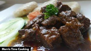 How To Make Jamaican Brown Stewed Beef  Liver | Lesson #28 | Morris Time Cooking