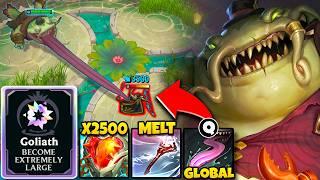 When Tahm Kench gets so big his Q is literally GLOBAL... (BIGGEST TONGUE EVER)