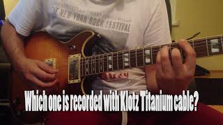 Klotz Titanium vs Regular Cable Comparison & Blind Test