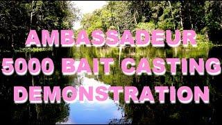 ABU Ambassadeur 5000 Bait Casting Reel Demo in 1956