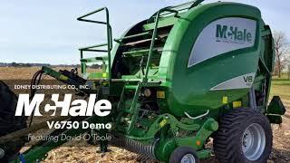 McHale V6750 Demo - Baling Corn Stalks