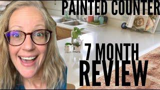 DIY Painted Laminate Counter 7 month review | Rustoleum Appliance Epoxy | Affordable Counter DIY