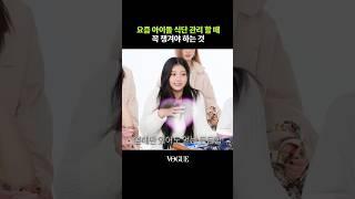 아이돌 다이어트 비법(식단관리)