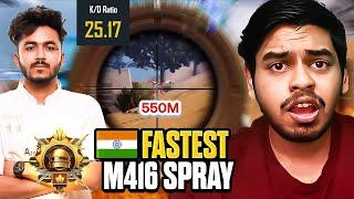 WORLD's FASTEST M416 + 6x Spray Conqueror Fragger SPRAYGOD BEST Moments in PUBG Mobile