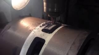 Machining Valve liner on a Milling machine.