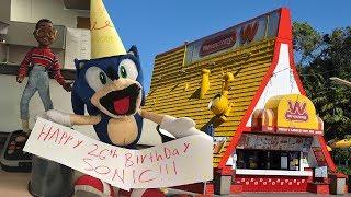 Sonic Goes to Wiener Schnitzel For His Birthday