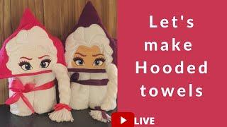 Lets Make hooded towels on my Janome 500e Embroidery Machine