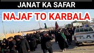 jannat ka safar Najaf to Karbala जन्नत का सफर नजफ से करबला