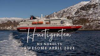 Hurtigruten MS Nordlys - full coastal voyage - April 2024