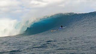 LAST TAHITI BODYBOARD SESH AT WORLD FAMOUS SURF BREAK | RAW TEAHUPOO BODYBOARDING POV