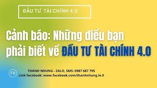 Đầu tư tài chính 4 0  Những điều bạn phải biết Đầu tư tài chính 4 0