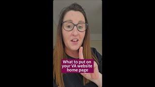 What should you put on your Virtual Assistant website - Home page