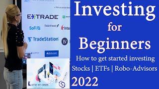 How to invest in stocks for beginners, 2022 Guide to start investing in Stocks, ETFs, Robo-Advisors