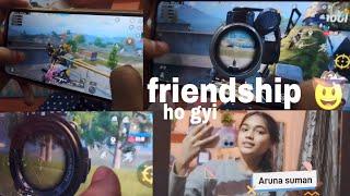 pubg gf bf  night में घूमी घूमी  funny vlog|| aruna Suman vlog ️