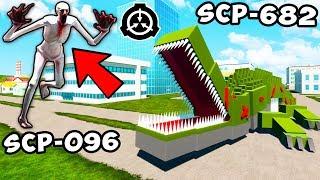 SCP-096 vs SCP-682! SCP АПОКАЛИПСИС В BRICK RIGS! ВЫЖИВАНИЕ И ВОЙНА ПРОТИВ СКРОМНИКА В БРИК РИГС!