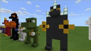 100 Subscribers Special! Minecraft Godzilla Statues with Roars