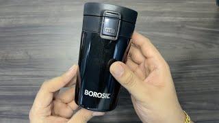 Borosil - Vacuum Insulated Hydra Coffee-mate stainless Steel travel mug | 4k Unboxing & Overview