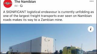 BIGGEST & HEAVIEST TRUCK ON NAMIBIAN ROADS TRAVELLING FROM WALVISBAY TO ZAMBIA